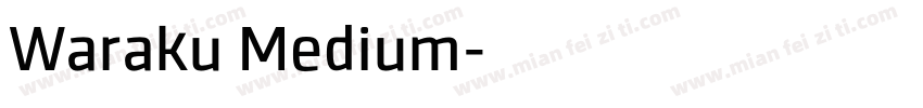 Waraku Medium字体转换
